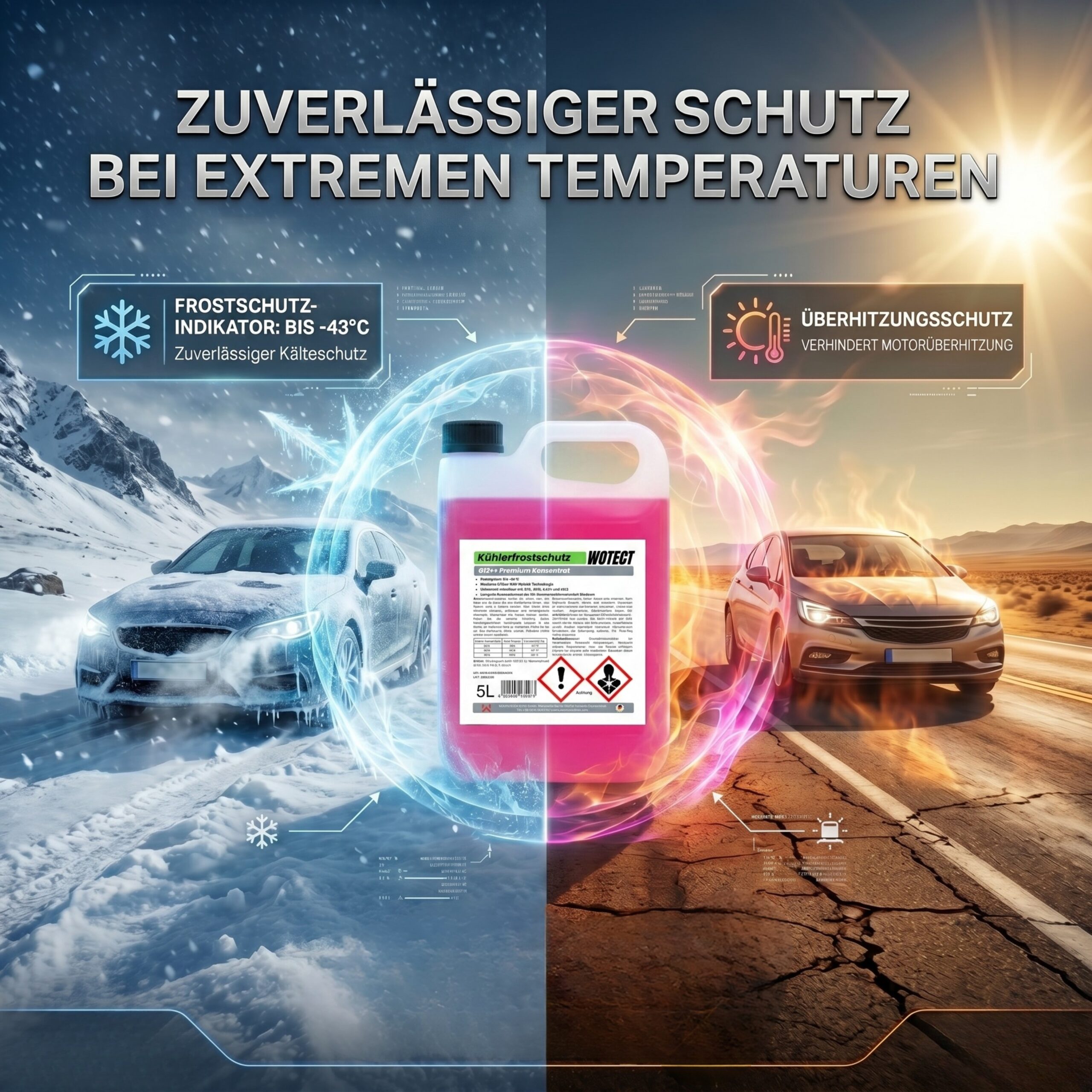 Kühlerfrostschutzmittel G12++ Konzentrat - Premium HOAT-Motorschutz – Bild 3