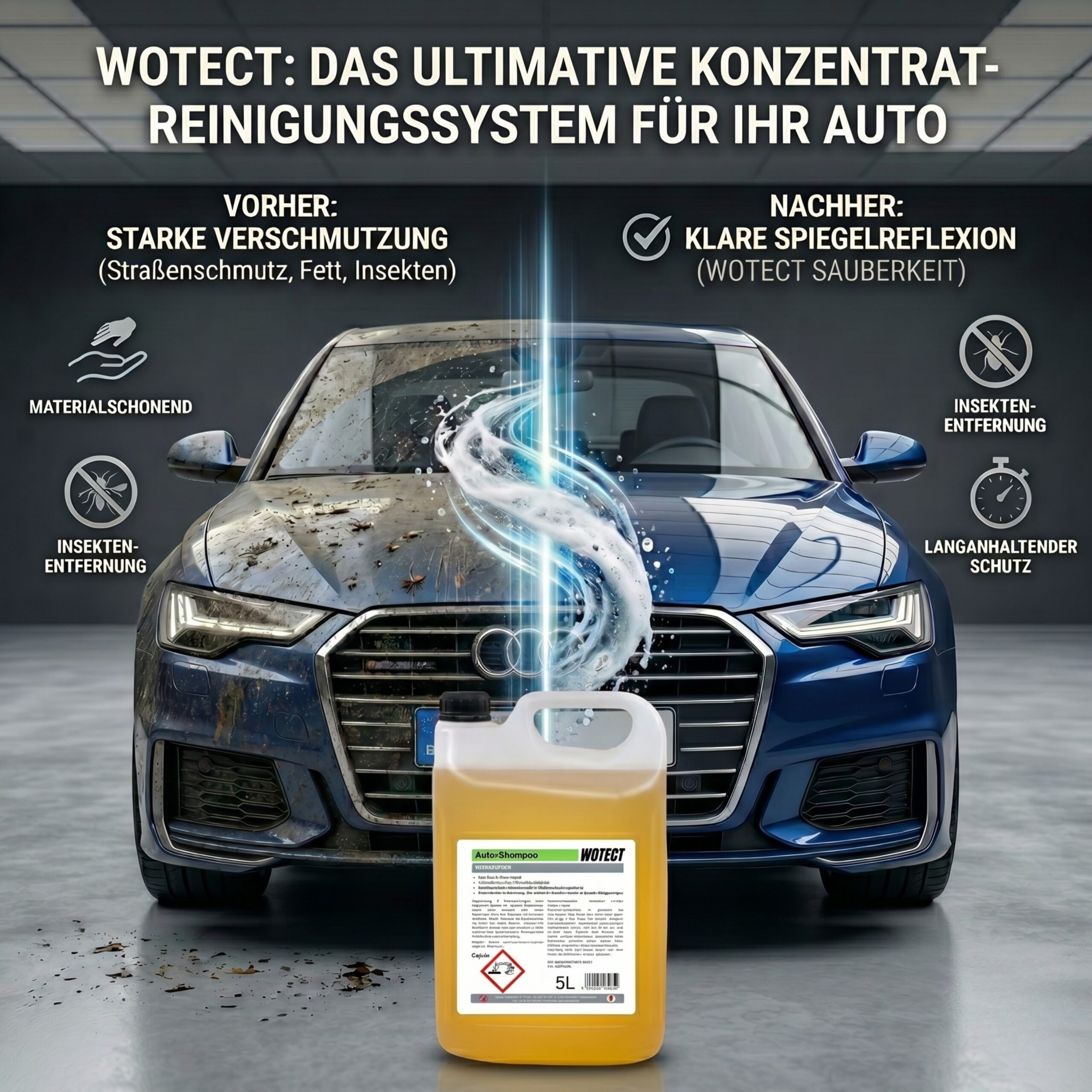 Autoshampoo Konzentrat - pH-Neutrale Tiefenreinigung & Glanz-Finish – Bild 7