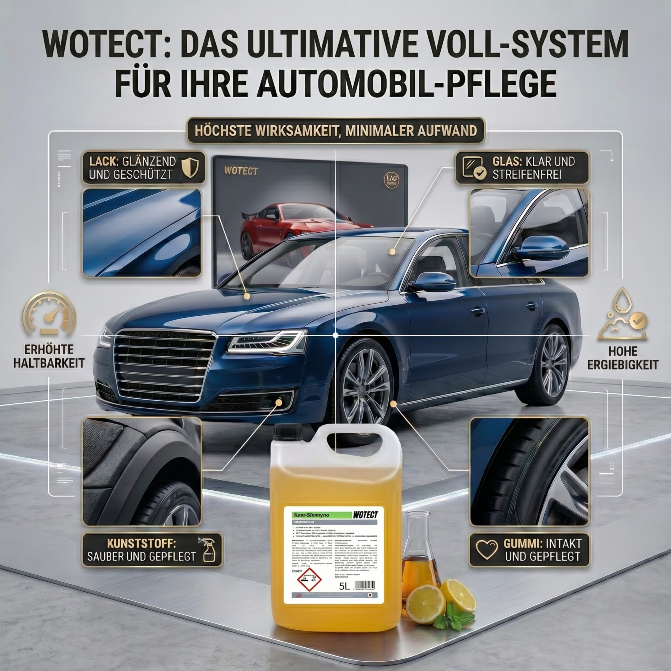 Autoshampoo Konzentrat - pH-Neutrale Tiefenreinigung & Glanz-Finish – Bild 5