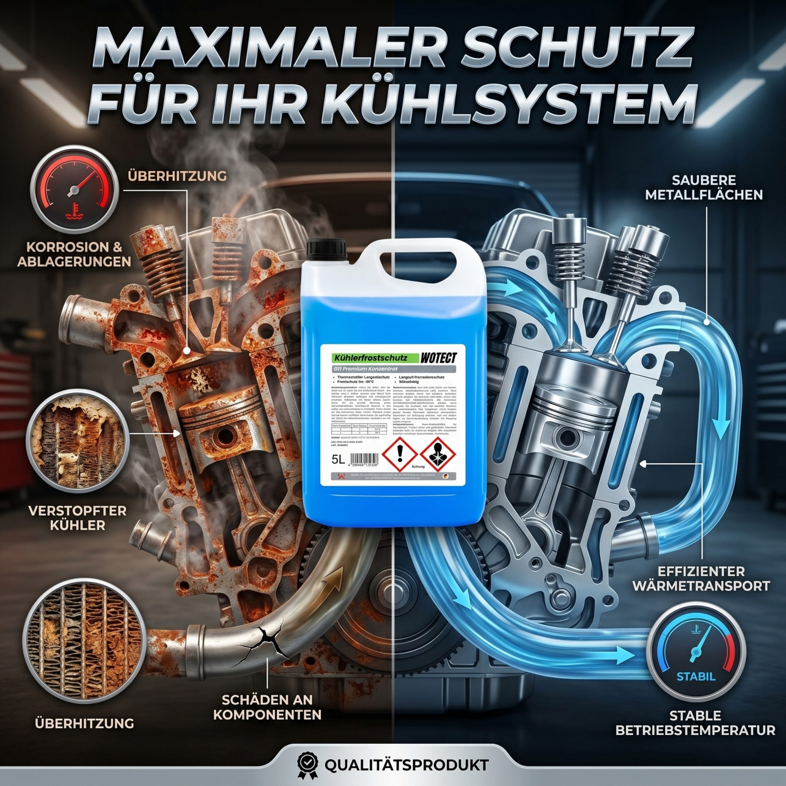 Kühlerfrostschutzmittel G11 Konzentrat - Premium-Motorschutz – Bild 3