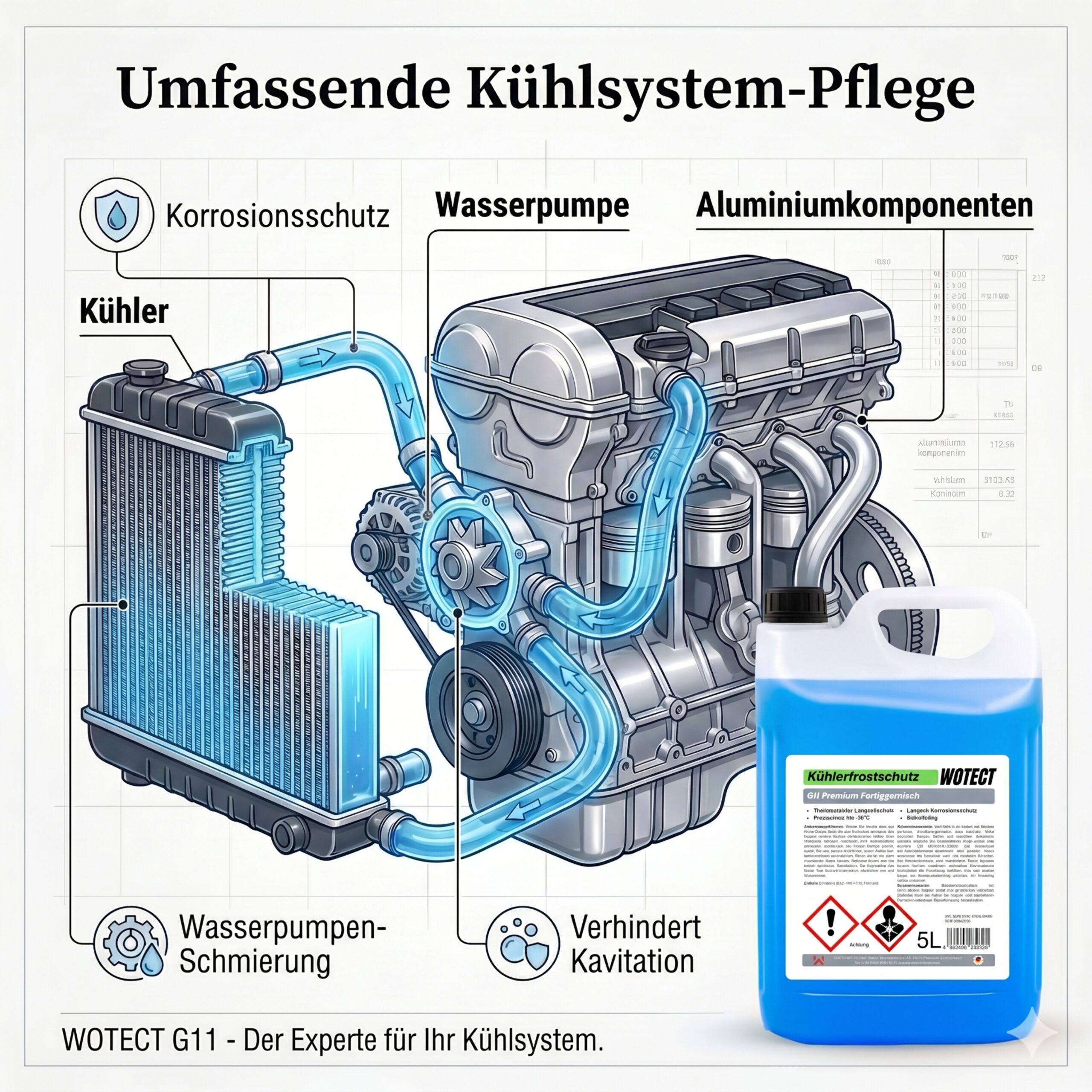 Kühlerfrostschutzmittel G11 Ready-to-use – Bild 3