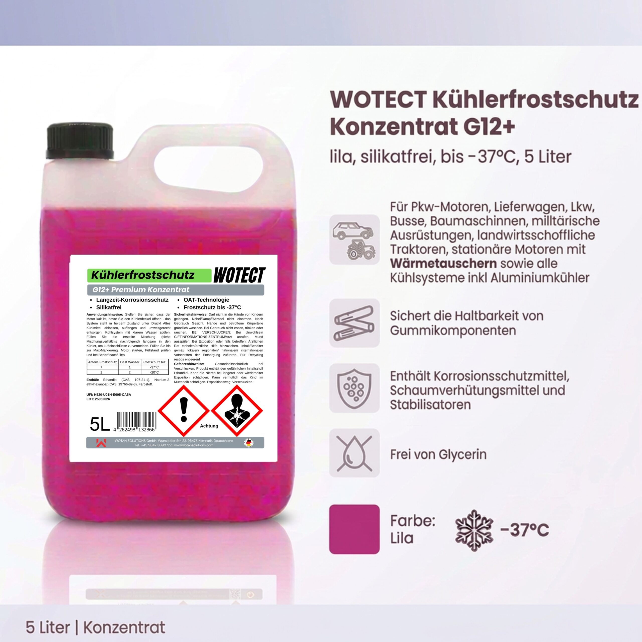 Kühlerfrostschutzmittel G12+ Konzentrat – Bild 2