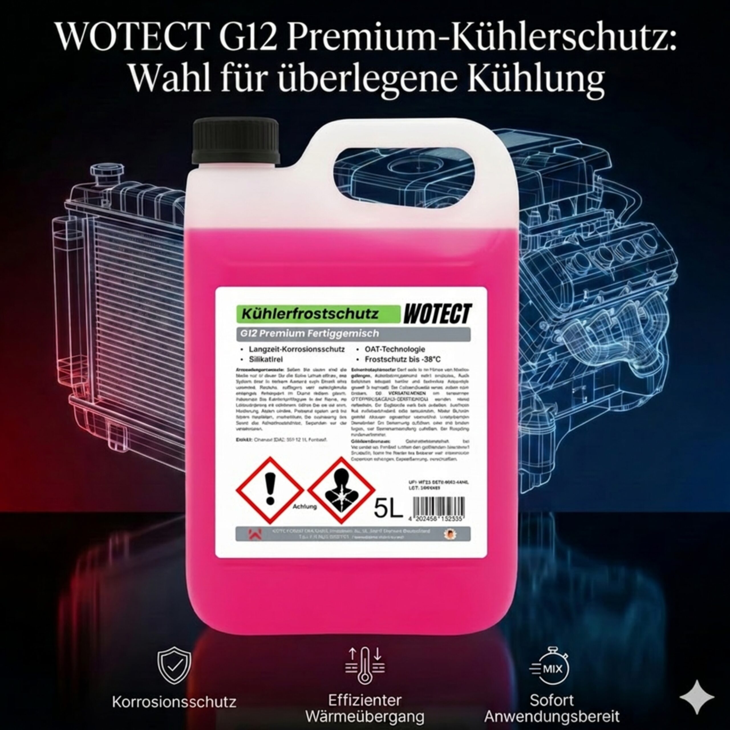 Kühlerfrostschutzmittel G12 Ready-to-use – Bild 2