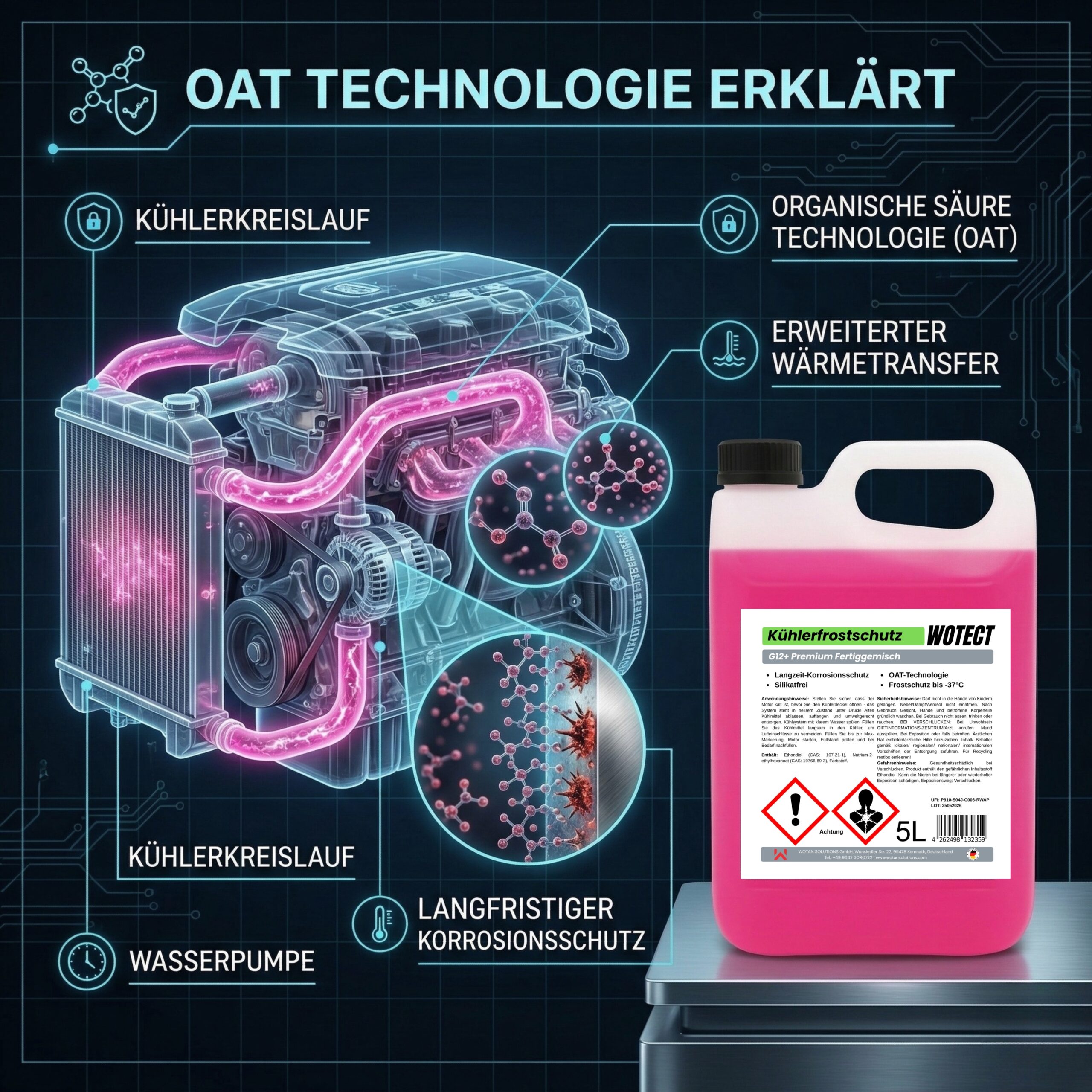 Kühlerfrostschutzmittel G12+ Ready-to-use – Bild 5