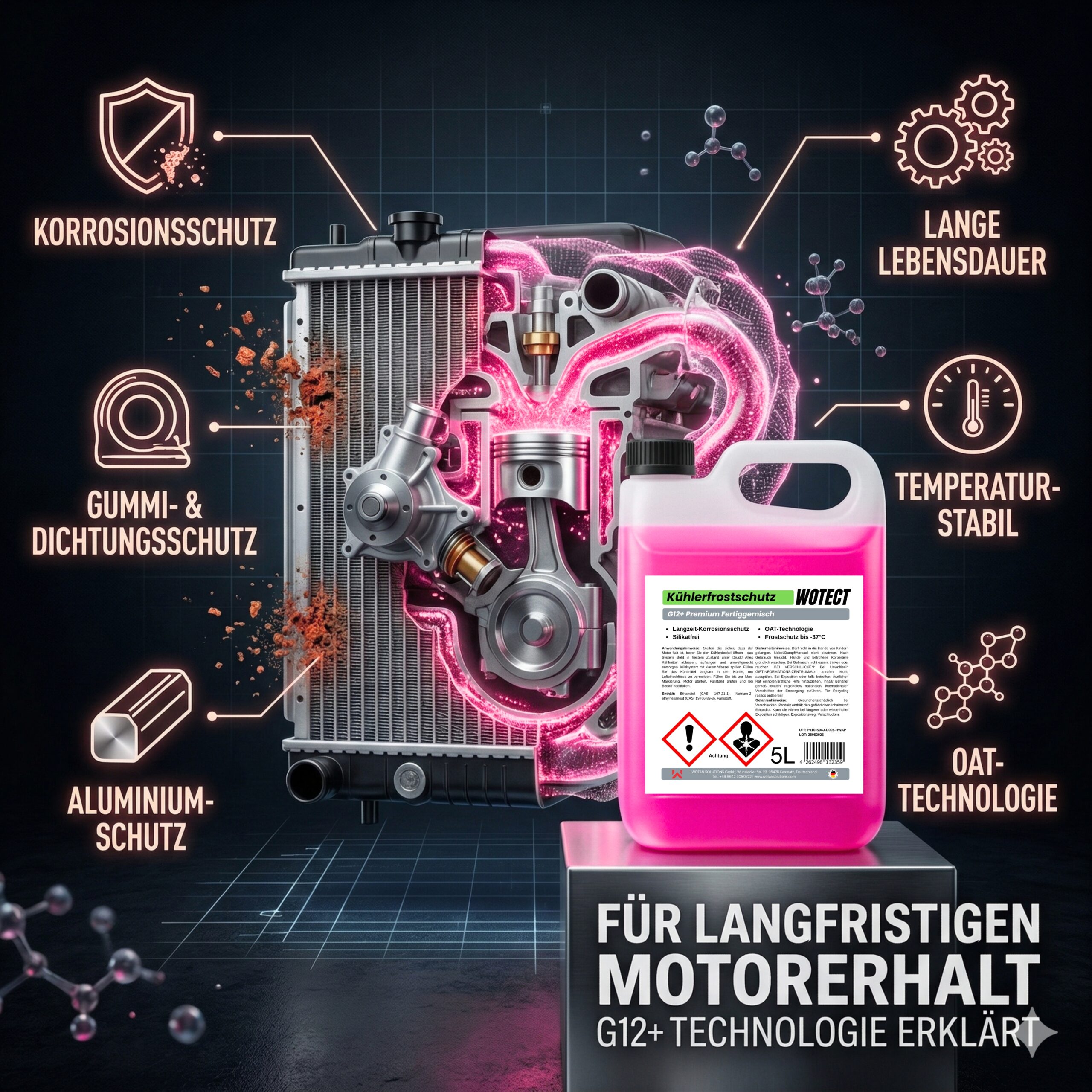 Kühlerfrostschutzmittel G12+ Ready-to-use – Bild 7