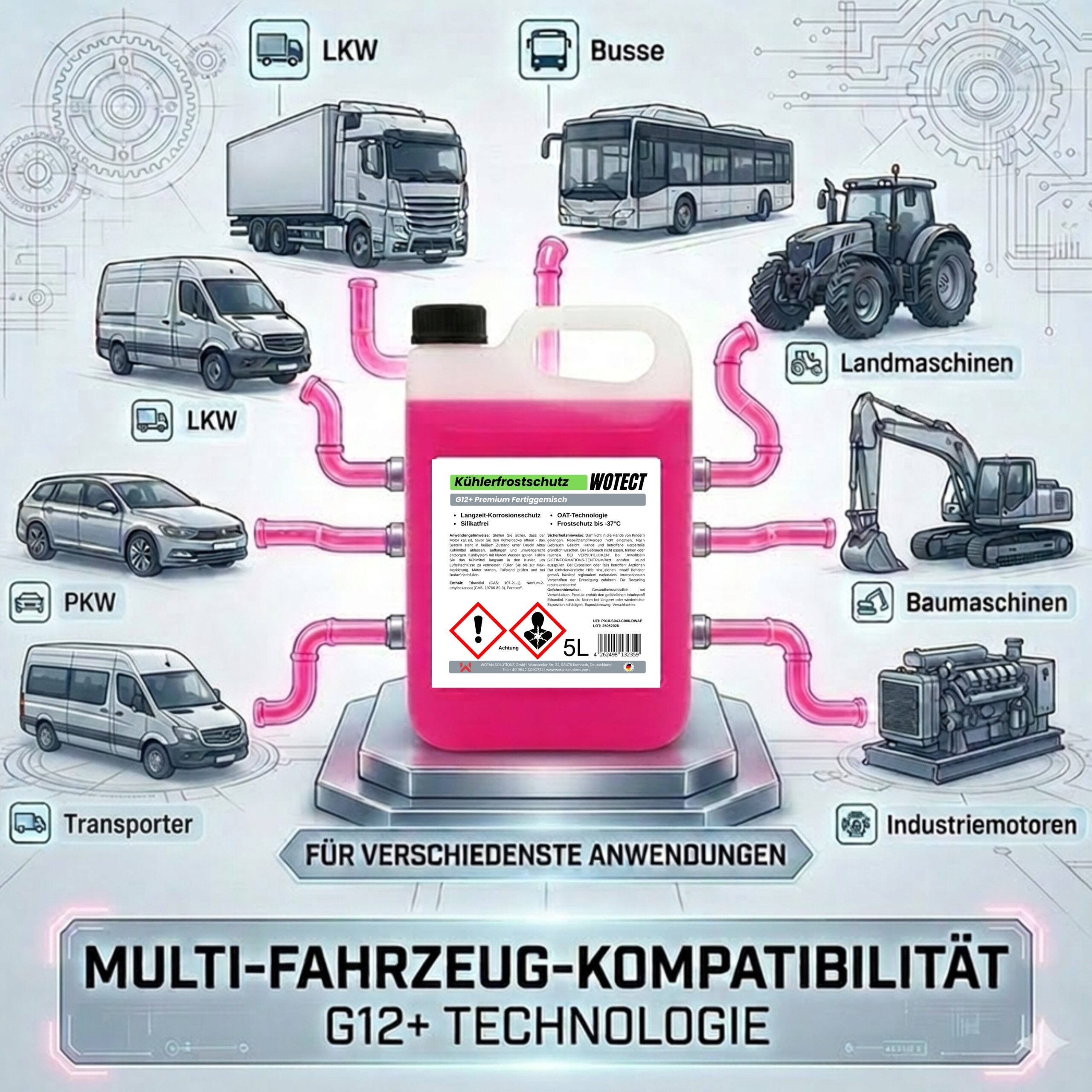 Kühlerfrostschutzmittel G12+ Ready-to-use – Bild 2