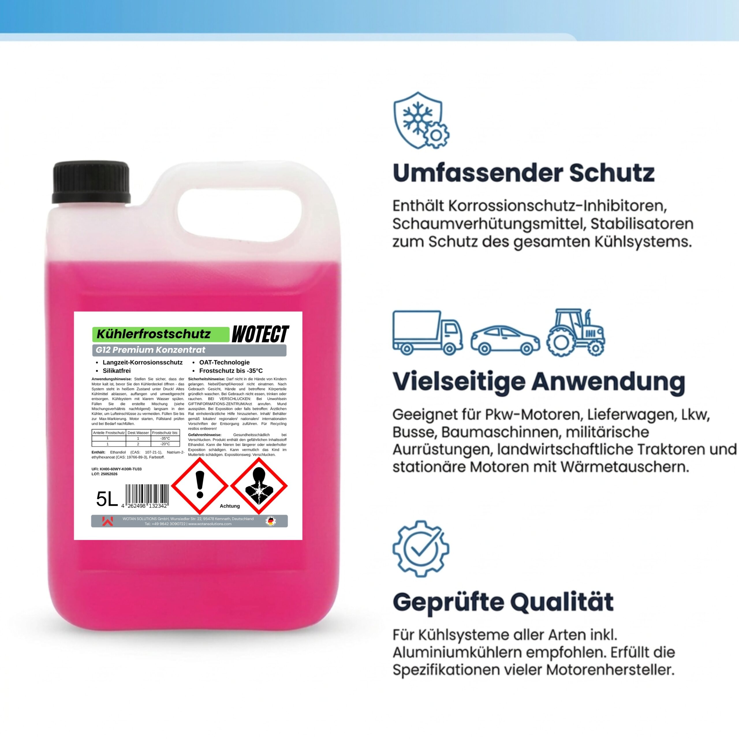 Kühlerfrostschutz G12 Konzentrat - Silikatfreier – Bild 6