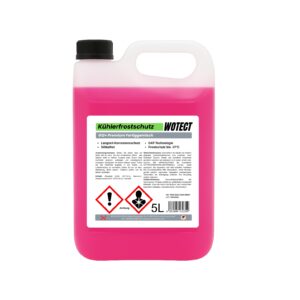 Kühlerfrostschutz Fertigmischung, G12+ Ready to use, Frostschutzmittel einsatzbereit, WOTECT G12+, OAT Kühlwasser, Auto Frostschutz